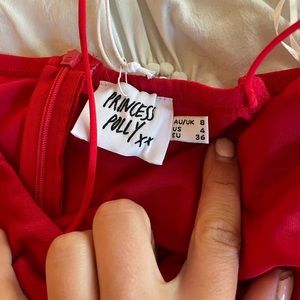 Red princess polly dress